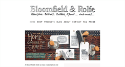 Desktop Screenshot of bloomfieldandrolfe.com